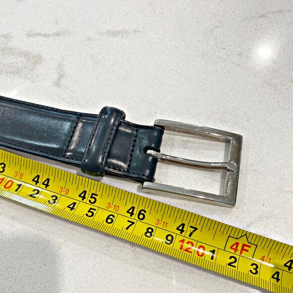 Brooks Brothers Mens Dress Belt Black Genuine Leather Shiny Finish Italy 40 - Picture 11 of 11